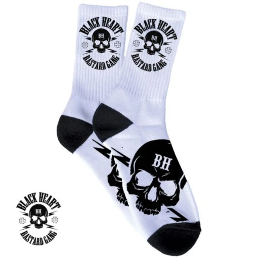 Socks BLACK HEART - Skull 2 Socks BLACK HEART - Skull -Bracelets Shop 72217 1