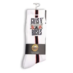 Socks PERRI'S SOCK - Guns N' Roses - SIDE STRIPE - WHITE -Bracelets Shop ase8r83d