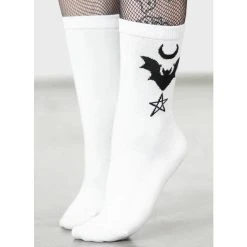 Socks KILLSTAR - Bat Magic - White