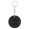 Key Ring (pendant) BLACK HEART - ACE OF SPADES - BLACK