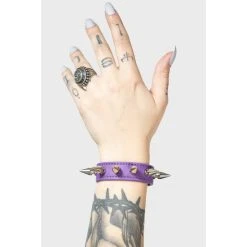Bracelets Shop 24 Bracelet KILLSTAR - Stay Away Spike - Purple